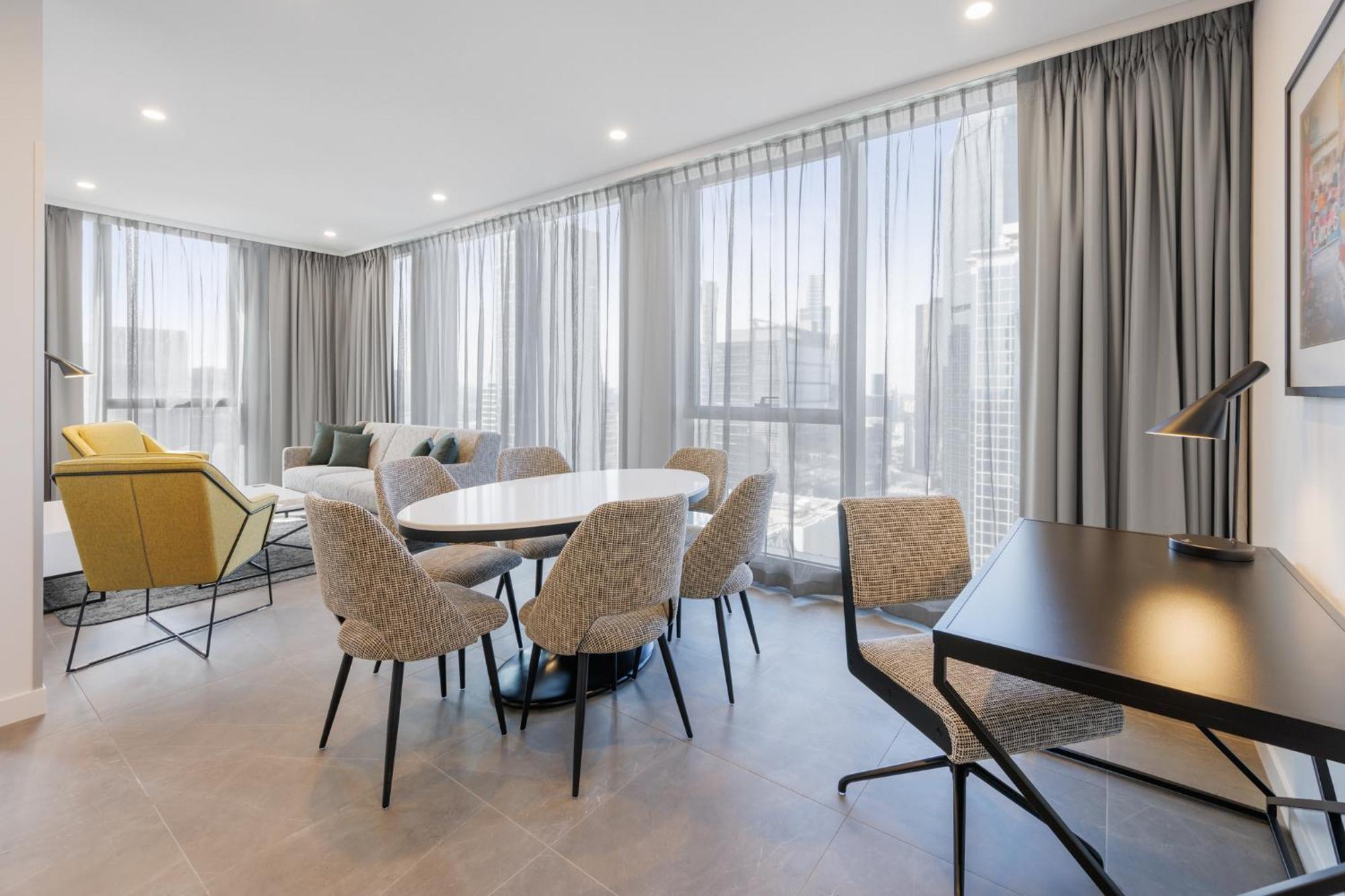 Meriton Suites Melbourne Eksteriør billede The interior of a typical apartment
