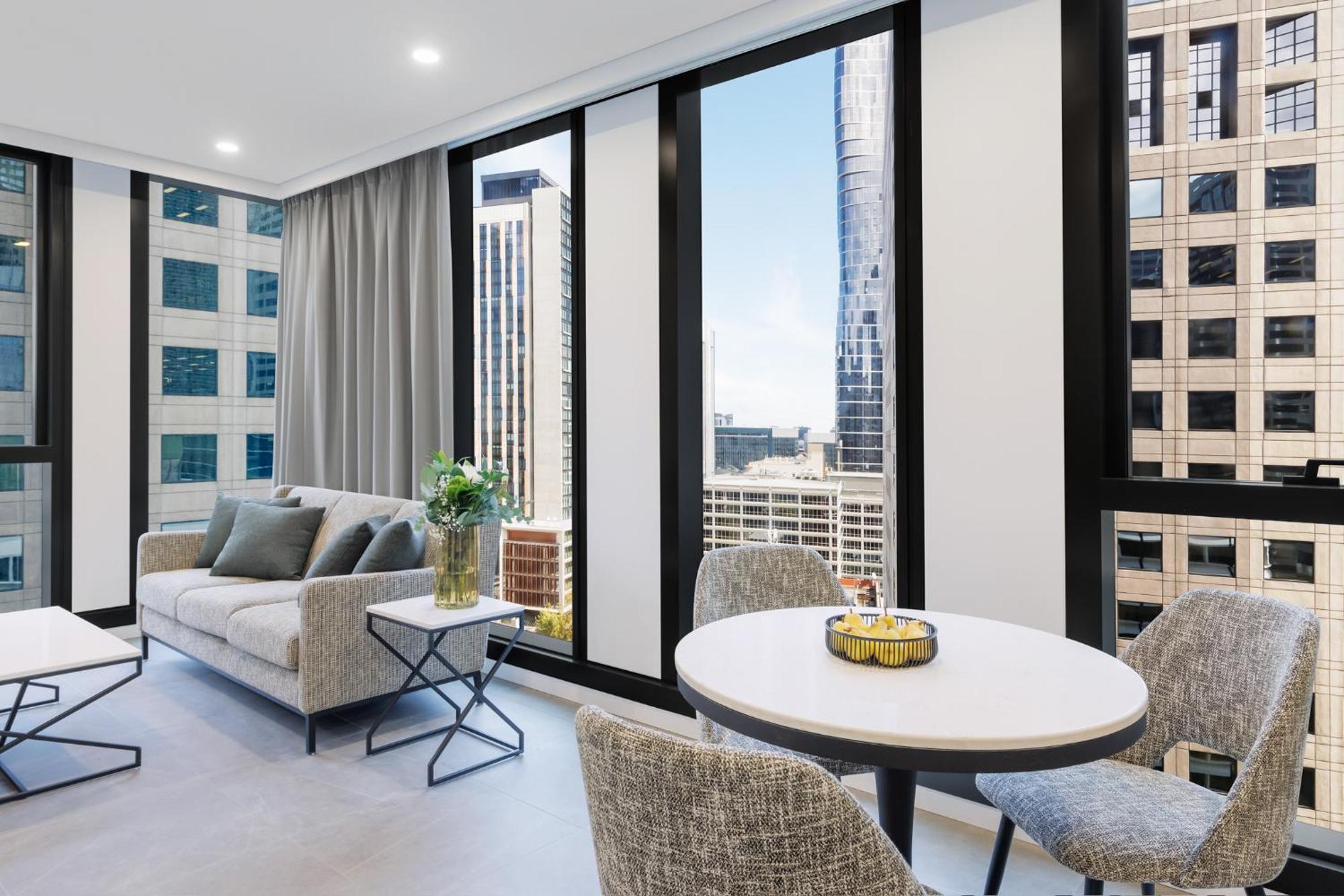 Meriton Suites Melbourne Eksteriør billede The interior of a typical apartment